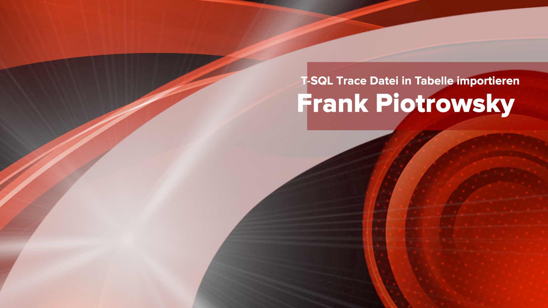 T-SQL Trace